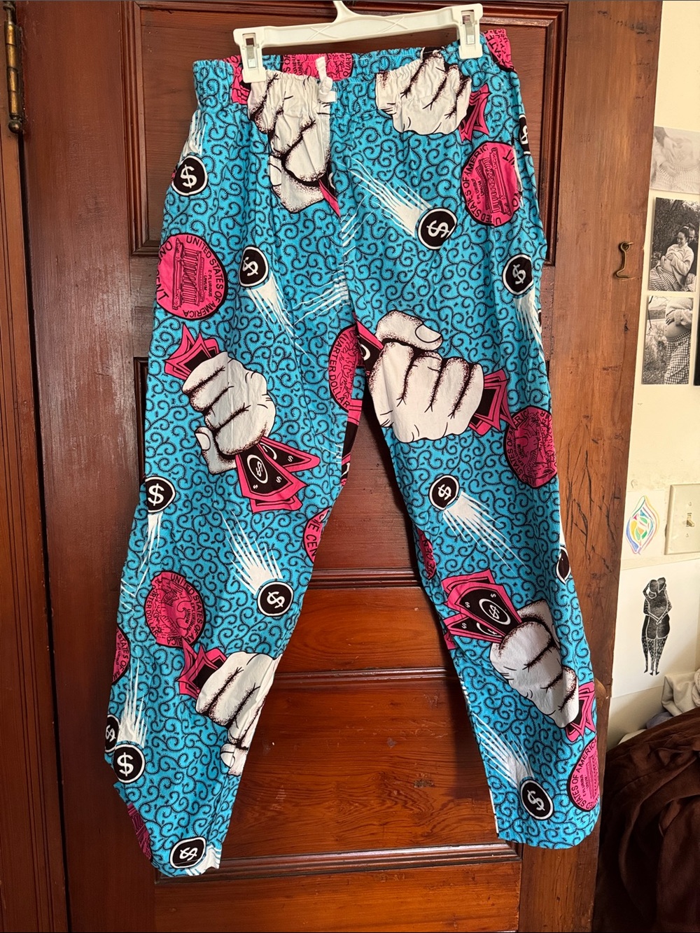 Yevu printed drawstring pants